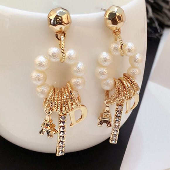 pearl earrings ZBLXLX12083 - Picture 1 of 4